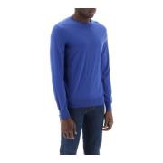 Crew-Neck Sweater i ren uld