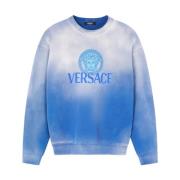 Blå Sweater med Medusa Motiv