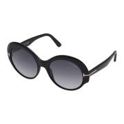 GINGER Sunglasses - Shiny Black/Grey Shaded