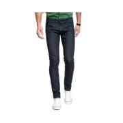 Slim-Fit Navy Blue Denim Jeans