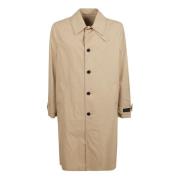 Barocco Print Trench Parka Coat