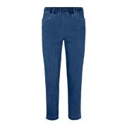 Laurie Patricia Pure Regular Crop Trousers Regular 101000 49401 Blue D...