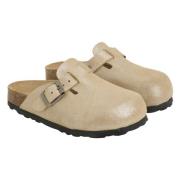 EN FANT - Slippers Nubuck Leather, 250305 - Champagne Beige