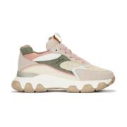 Hyperactive Mid Cut Grøn Beige Pink Sneaker