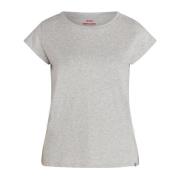 Mads Nørgaard 101478 Favorite Teasy Toppe T-Shirts Light Grey Melange