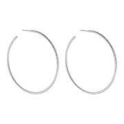 Audrey Glow Statement Hoop Earring Silver Plating