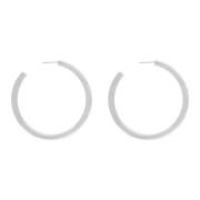 Passion Waterproof 50mm Chunky Hoop Earring Silver Plating