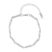 Passion Waterproof Link Bracelet Silver Plating