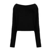 Off Shoulder Brush Sweater