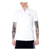 Hvid poloshirt med knapper