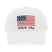 Broderet Flag Baseball Cap Twill