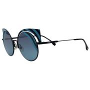 Blå Oval Polariserede Solbriller