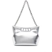 Metallic Lambskin Small Peak Taske