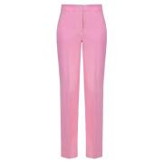 Bubblegum Pink Højtaljede Bukser