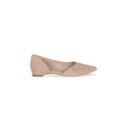 Circe, beige ruskind ballerina