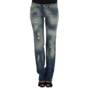 Sleek Flair Leg Low Waist Denim