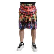 Multifarvet Luminary Print Bermuda Shorts