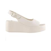 Flettet Damesandal - Off White