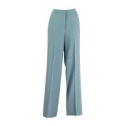 Crepe Palazzo Trousers with Pressed Pleat