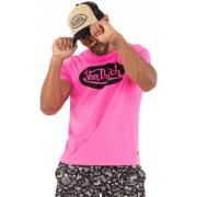 Front Logo Tee i Fuchsia