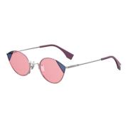 Cut Eye Solbriller Sølv Pink/Rosa