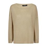 Blød Linned Beige Sweater