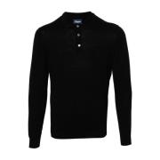 Sort Sweater Polo Rasato