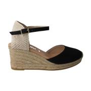 Sort Global Espadrillesandal til Kvinder