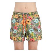 Jungle Print Beachwear Shorts