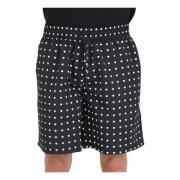 Hjerteprint Sorte Shorts