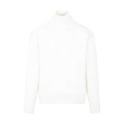 Hvid Uld Turtleneck Sweater AW23