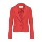 Rød Teknisk Jersey Atina Blazer