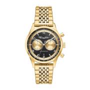 Rebel at Heart Chronograph Guld Sort Ur