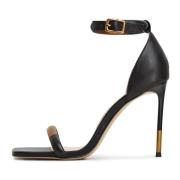 Elegant High Heeled Sandals - Sort