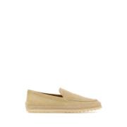 Suede Loafers i Sandfarve