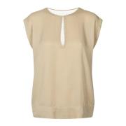 Elegant Rosalyn Bluse med Blonde Detalje