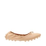 Beige Ballerina Sko med Bue