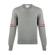 Grå Crew Neck Milano Stitch Jumper