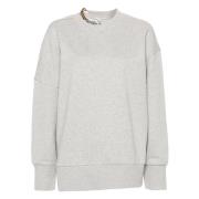 Lysegrå Melange Sweatshirt