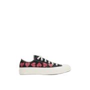 Sort Heart Low-Top Canvas Sneakers