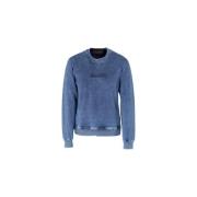 Indigo Crew Neck Bomuld Top