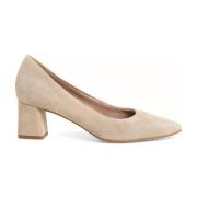 Beige Klassiske Lukkede Pumps