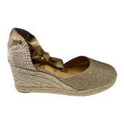 Carina 6 Kile Espadrilles Beige Glitter