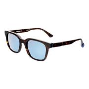 Blå Polariserede Solbriller Havana Stil