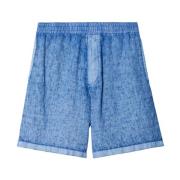 Denim Shorts med Logo