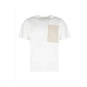 Afslappet Rund Hals Lomme T-Shirt