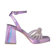 Rhinestone Knude Hæl Sandal