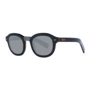 Klassiske runde solbriller med grå linser