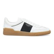 Hvide/sorte lave top sneakers SS24