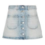 Denim Mini Nederdel